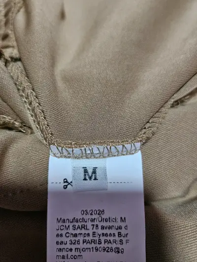 Chaqueta estilo chino beige - miniatura 4