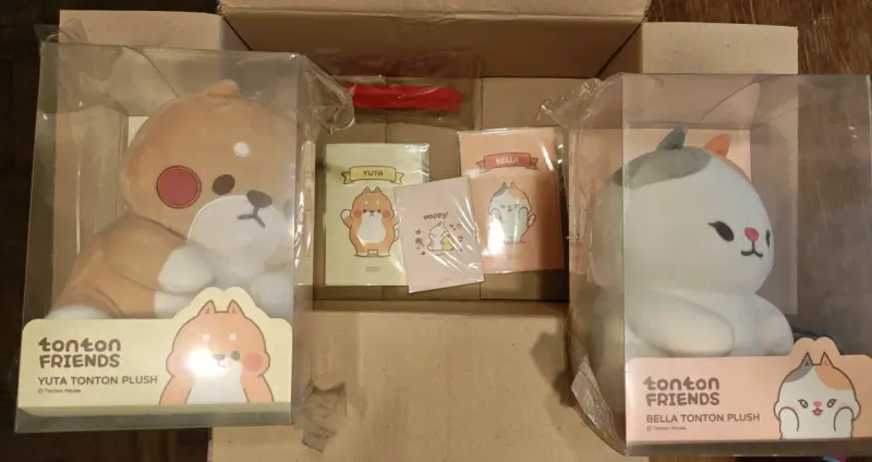 Set de Peluches Tonton Friends Yuta y Bella - 1
