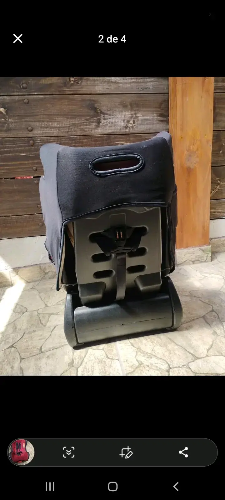 Silla de Auto Infanti Roja para Bebé - 2