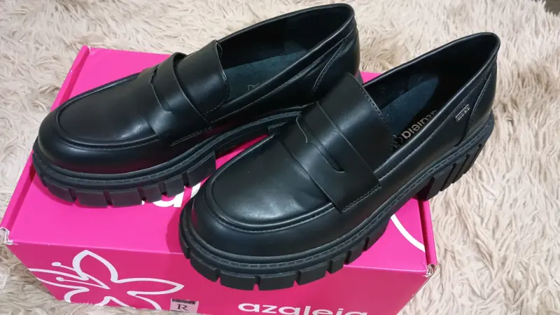 Zapatos mocasines negros Azaleia para mujer - 1