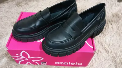 Zapatos mocasines negros Azaleia para mujer - miniatura 2