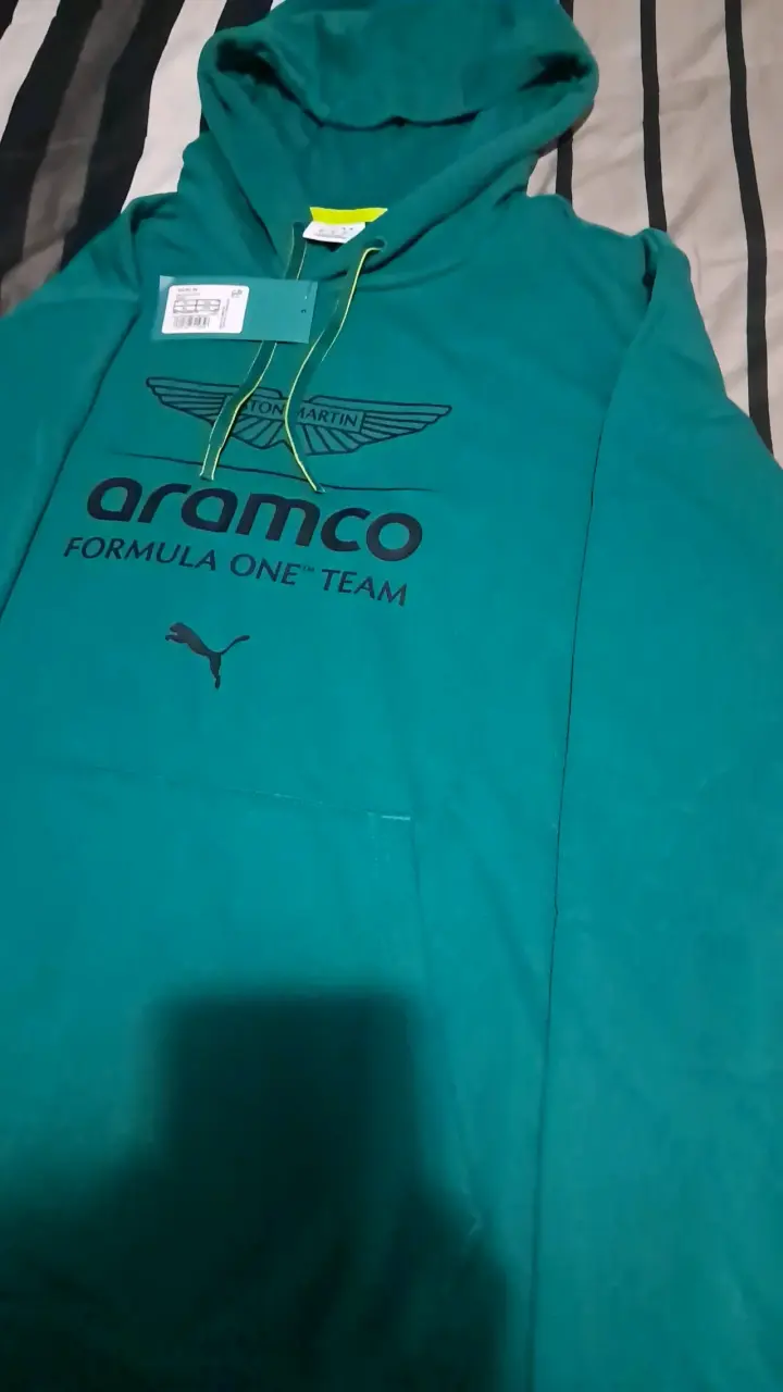Polerón con capucha Aramco Aston Martin verde - 2