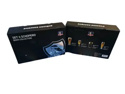Set de 4 vasos schoperos Colo-Colo edición especial - miniatura 1
