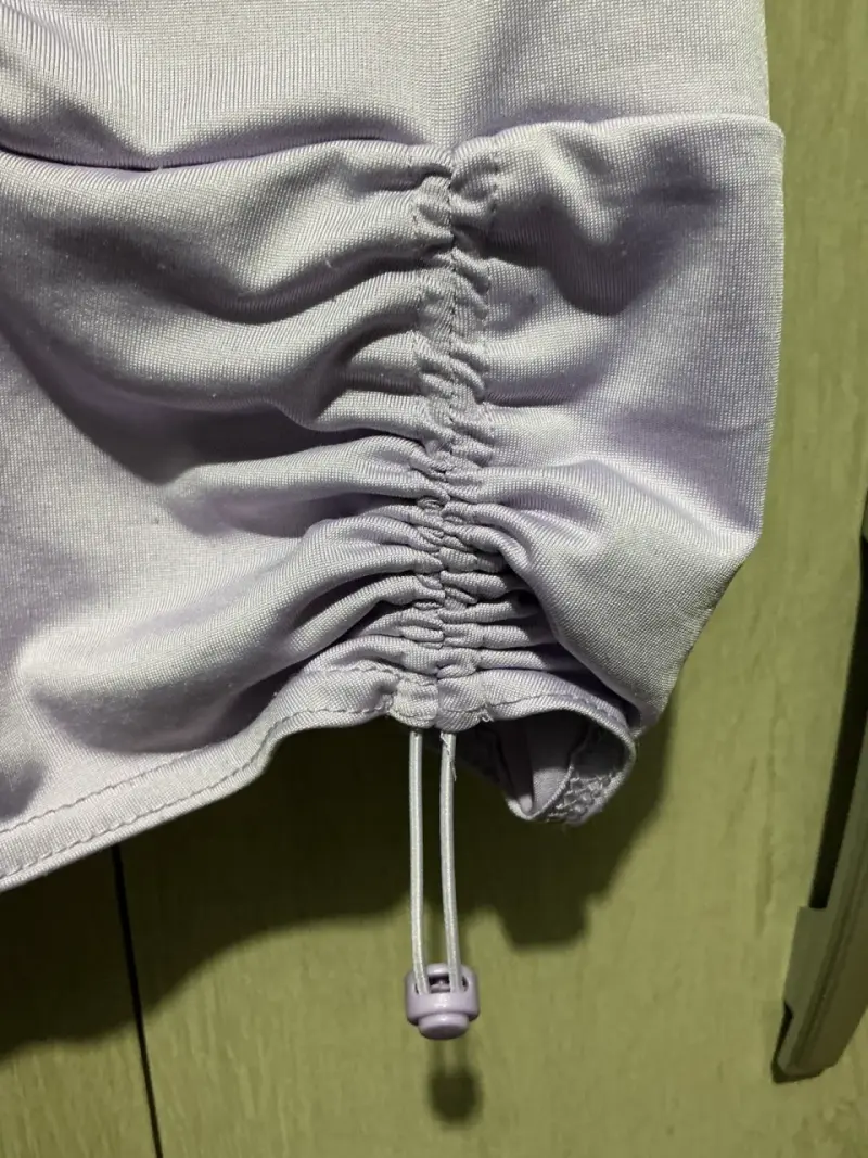 Top lila con fruncido Opposite talla M - 4