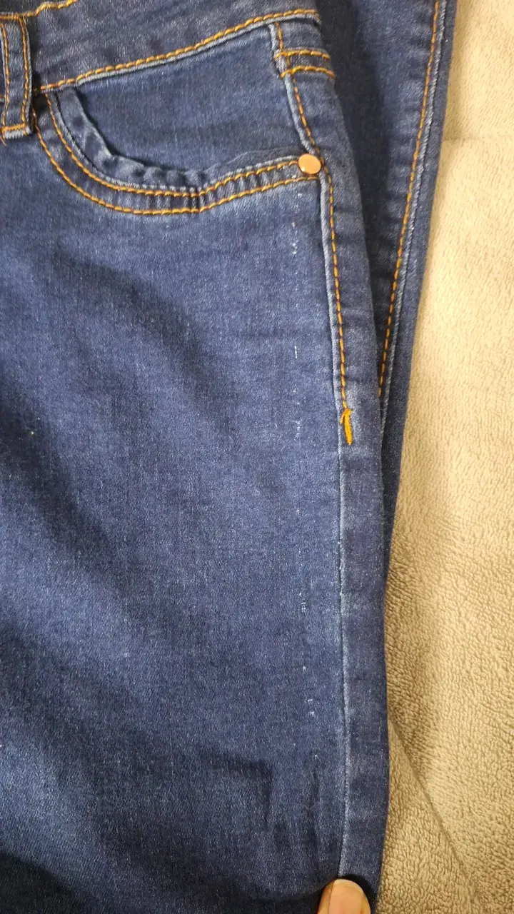 Jeans azul para mujer talla 44 pequeño(42) - 5