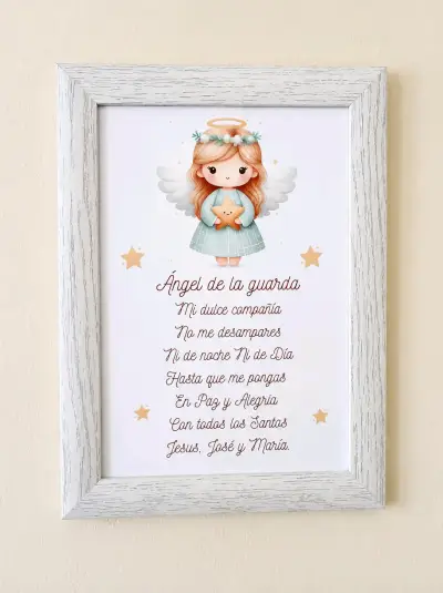 Cuadro Decorativo Ángel de la Guarda Infantil - miniatura 2
