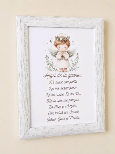 Cuadro Decorativo Ángel de la Guarda Infantil - miniatura 3