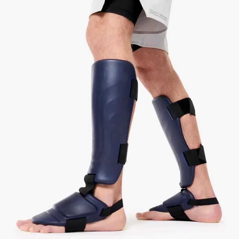Espinilleras de protección deportiva azul - 2
