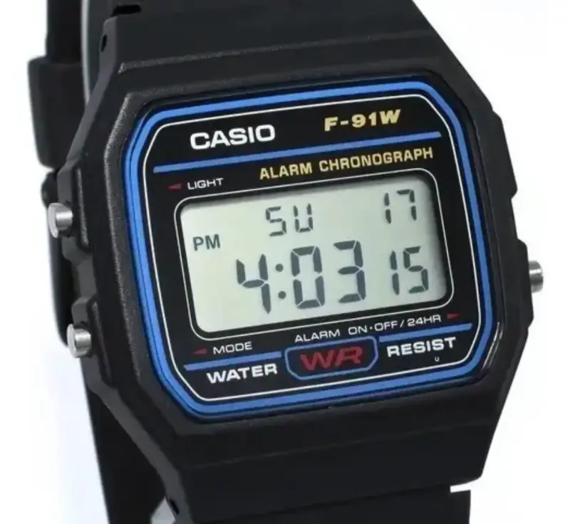 Reloj digital Casio F-91W resistente al agua - 2
