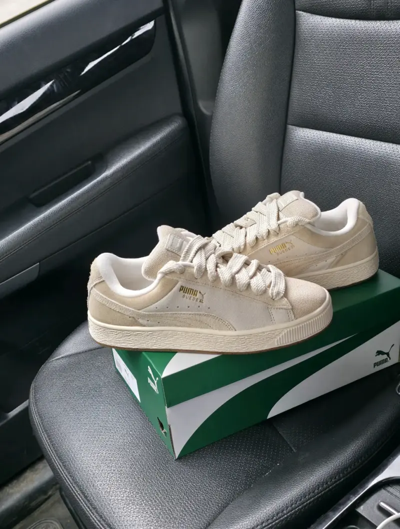 Zapatillas Puma Suede beige para hombre - 1