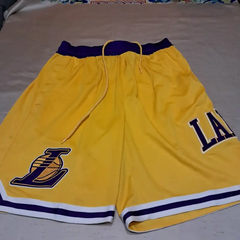 Shorts NBA Lakers amarillos talla L - 1