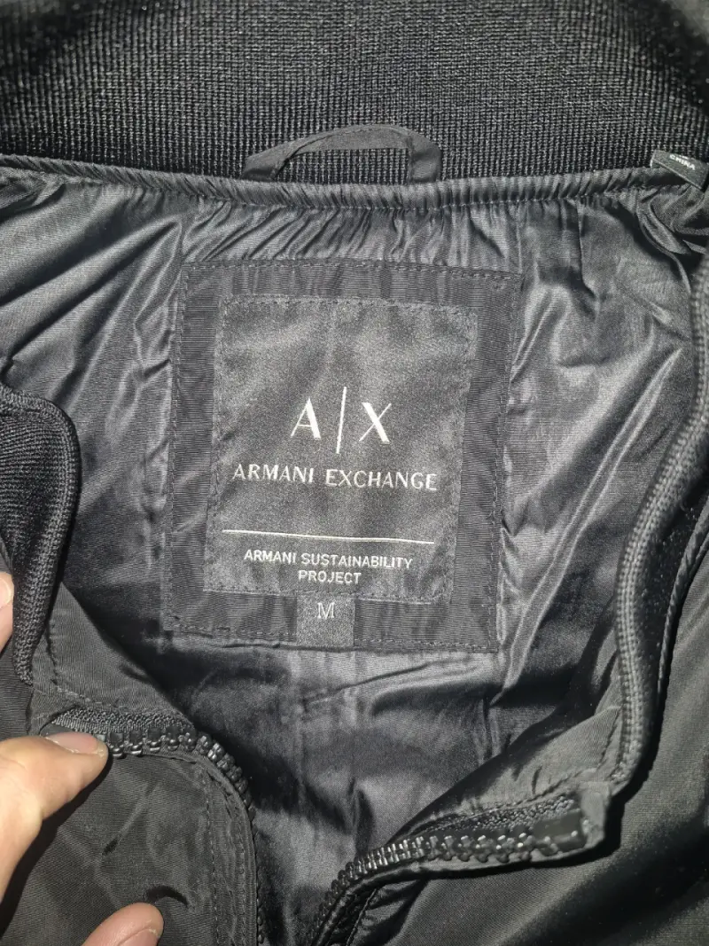 Chaqueta Negra Armani Exchange para Hombre - 4