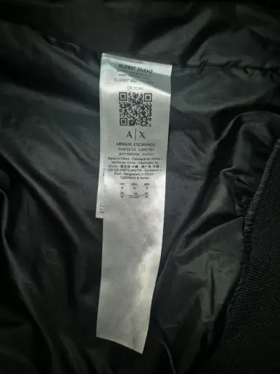 Chaqueta Negra Armani Exchange para Hombre - miniatura 5