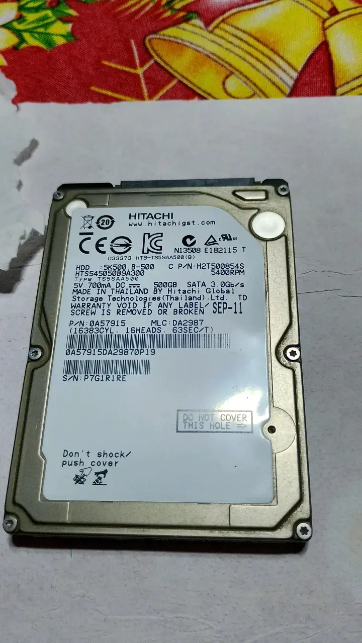 Disco Duro Hitachi 500GB SATA 3.0Gb/s - 1