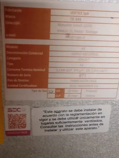 Horno industrial a gas natural TIC GAS - miniatura 2