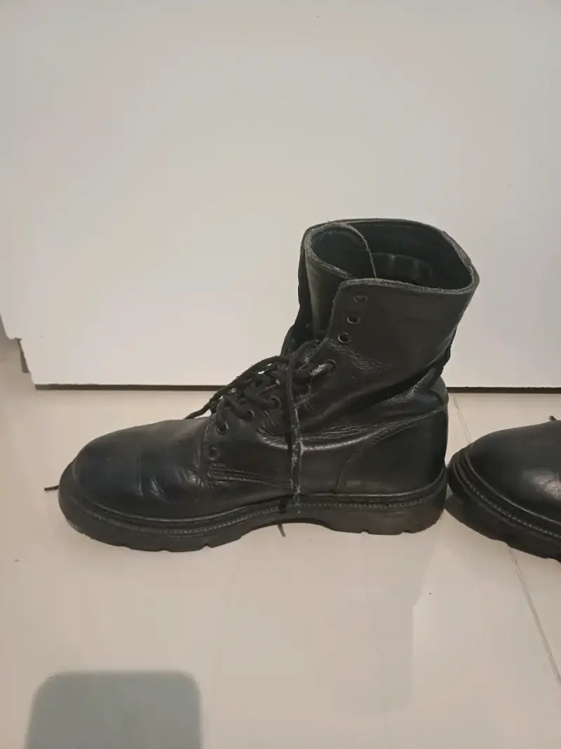 Bototos de cuero negro para hombre - 5