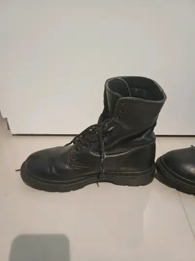Bototos de cuero negro para hombre - miniatura 5