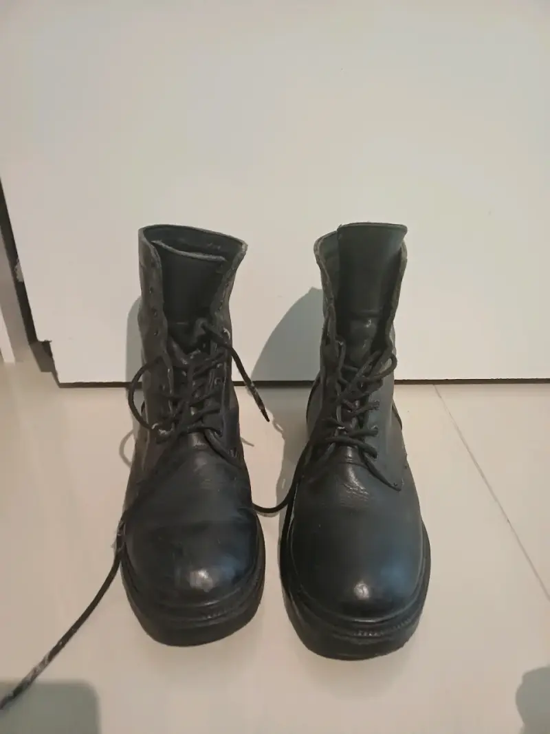 Bototos de cuero negro para hombre - 6