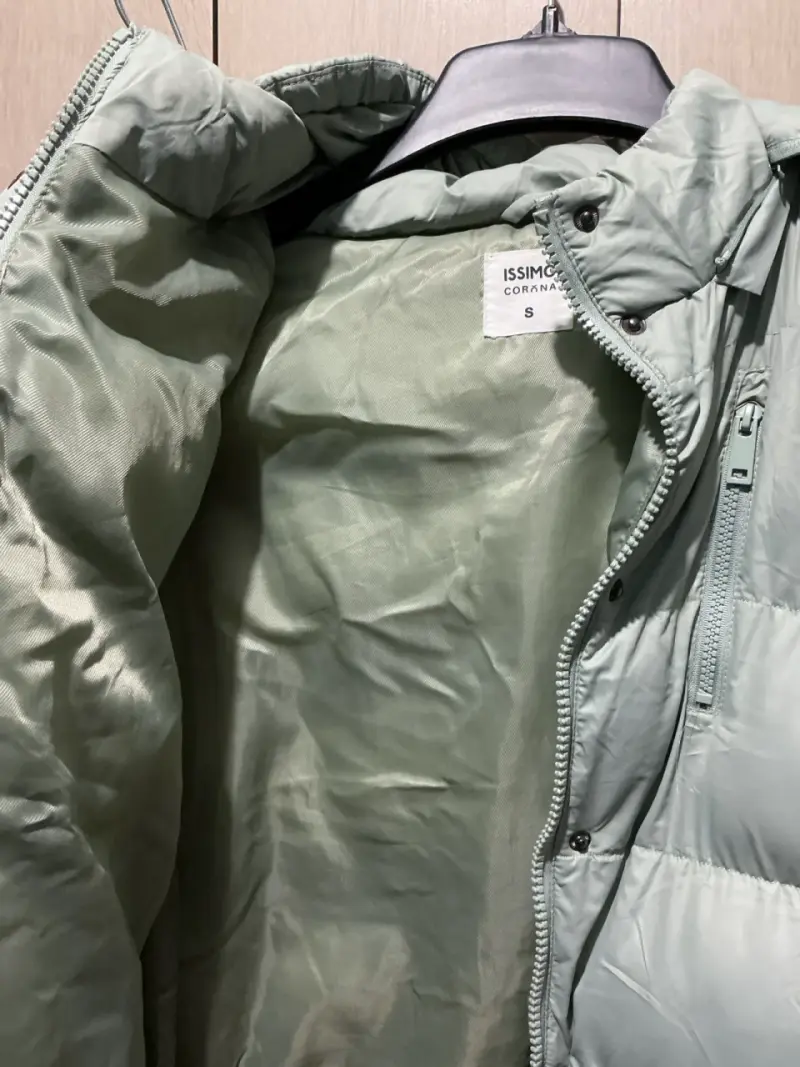 Chaqueta acolchada verde claro para mujer - 5