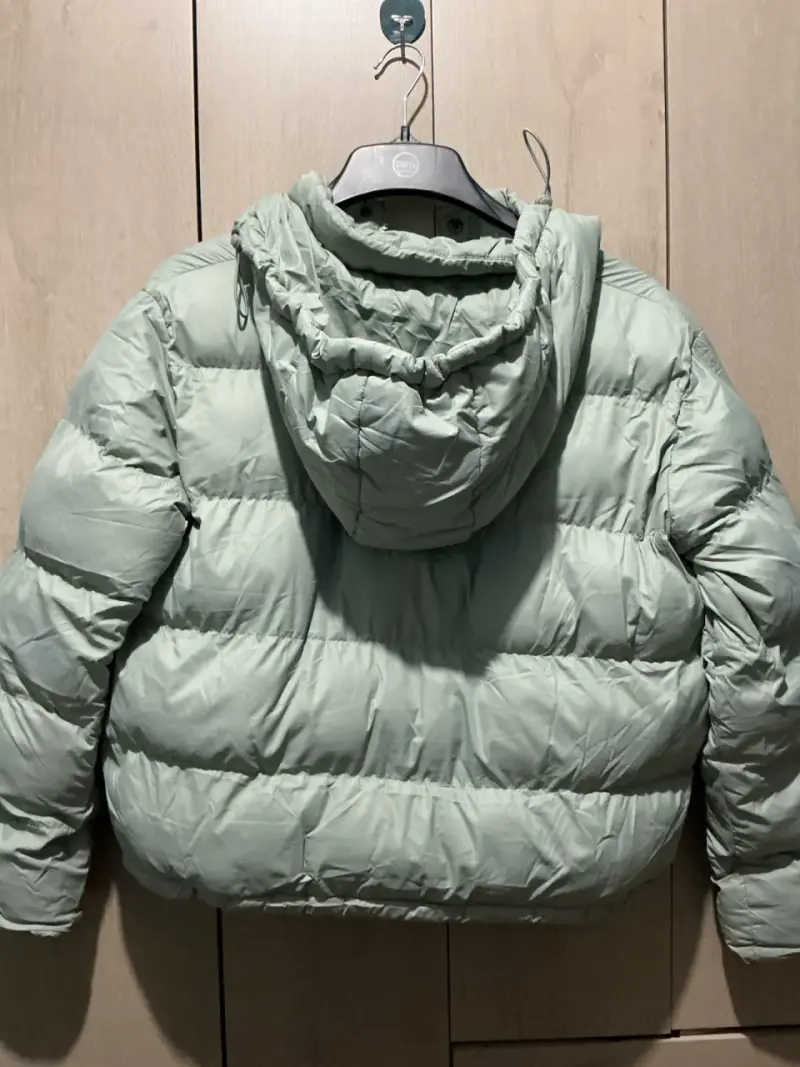 Chaqueta acolchada verde claro para mujer - 6