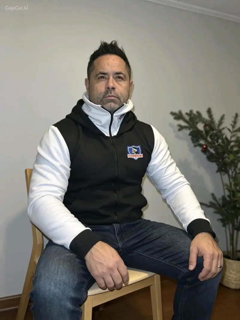 Chaqueta deportiva con capucha negra y blanca - 5