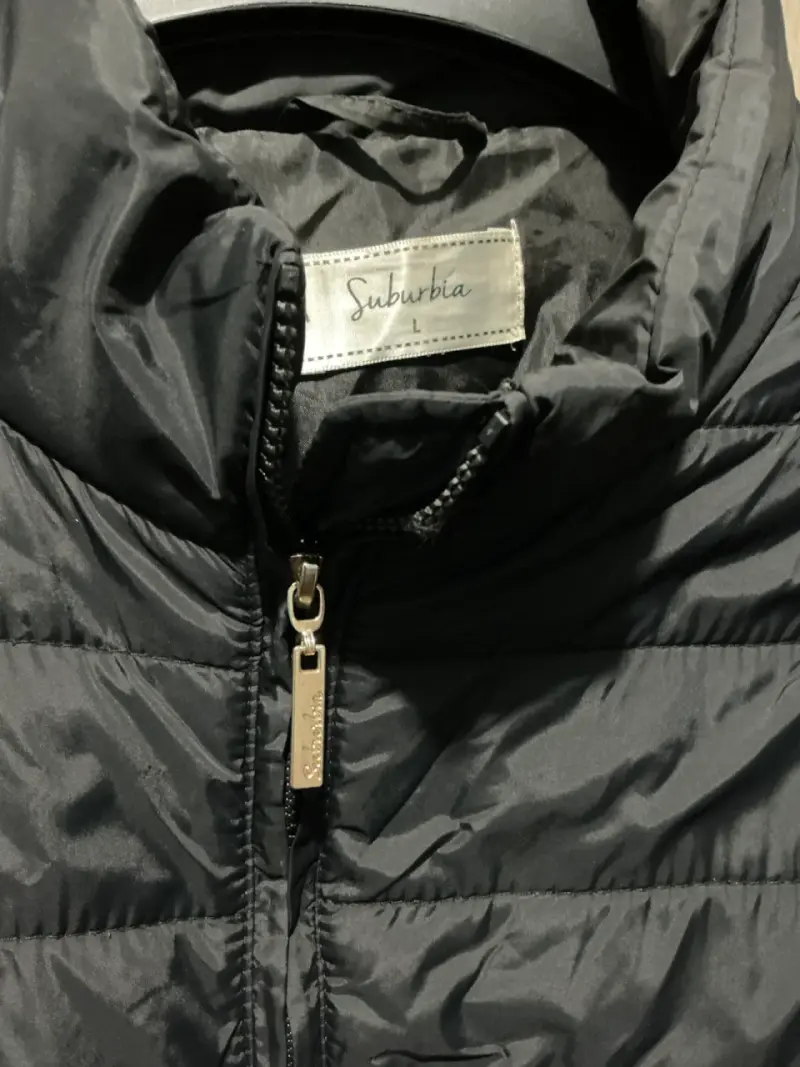 Chaqueta acolchada negra Suburbia para mujer L - 3