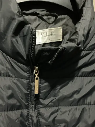 Chaqueta acolchada negra Suburbia para mujer L - miniatura 3
