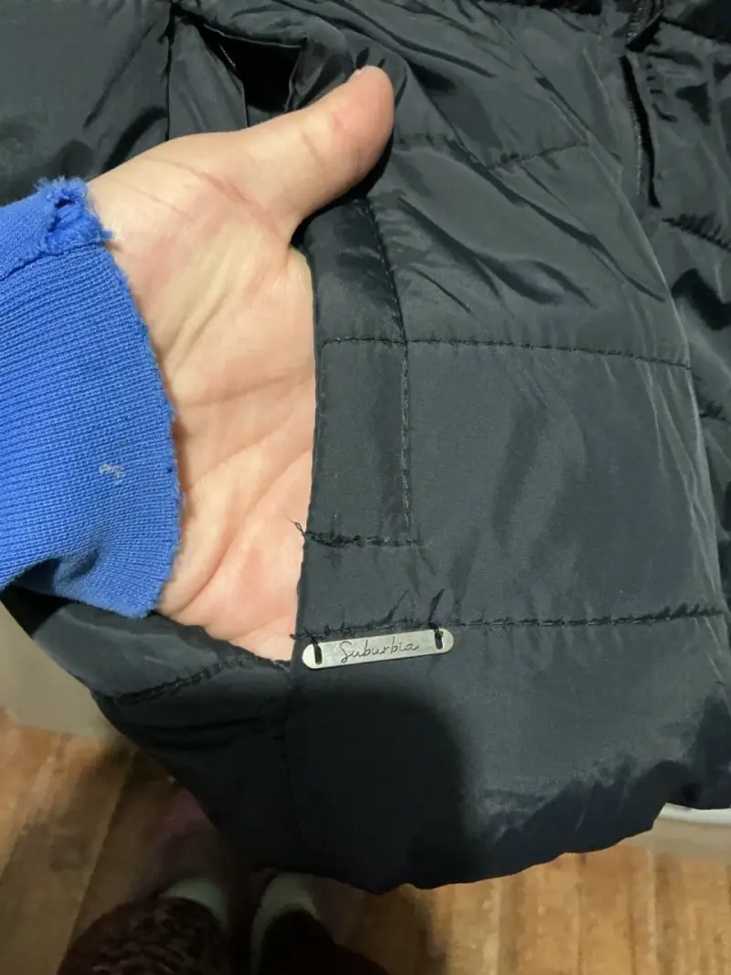 Chaqueta acolchada negra Suburbia para mujer L - 4