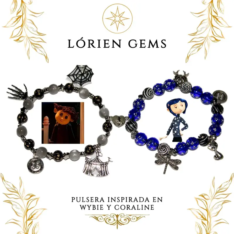 Pulsera inspirada en Wybie y Coraline - 1