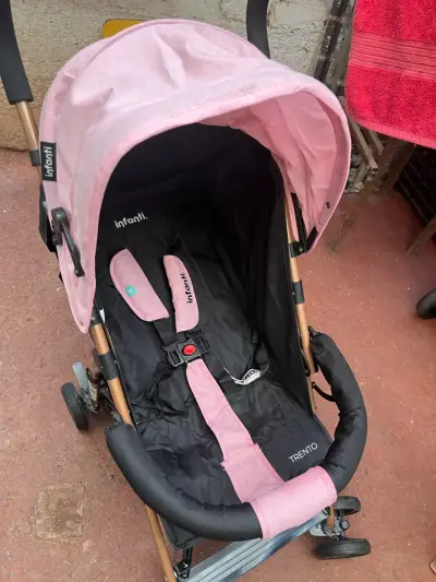 Coche de Paseo Infanti Trento Rosa - miniatura 1