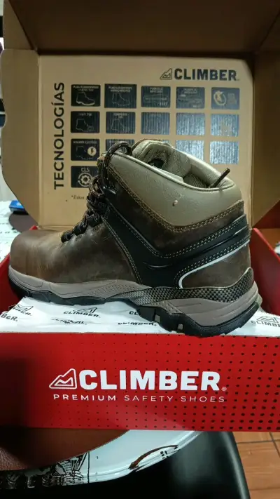 Zapatos de seguridad Climber marrones - miniatura 1