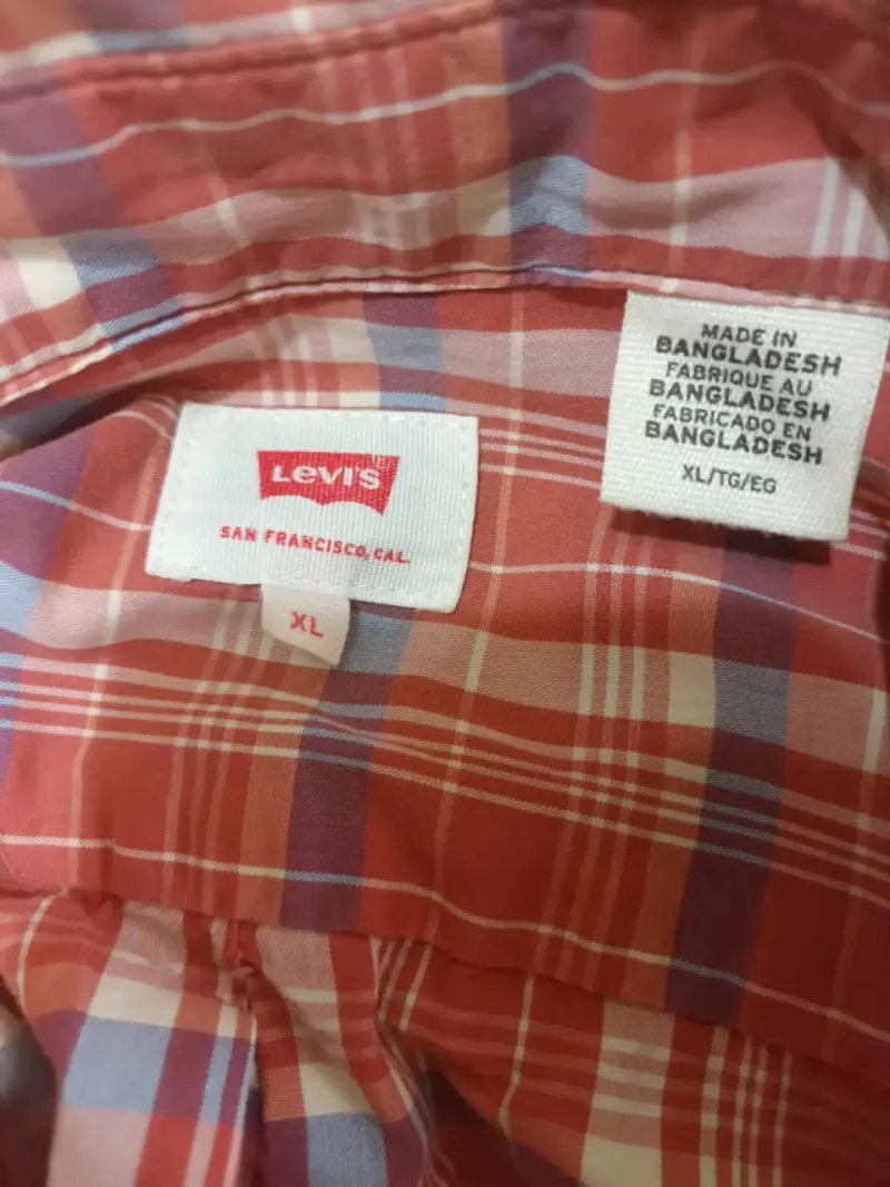 Camisa a cuadros Levi's XL para hombre - 2