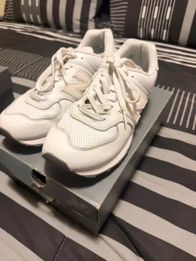 Zapatillas deportivas blancas New Balance 574 - miniatura 1