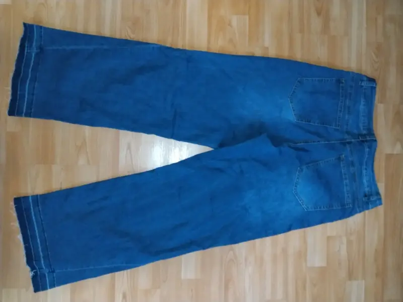 Jeans de mezclilla azul recto - 3