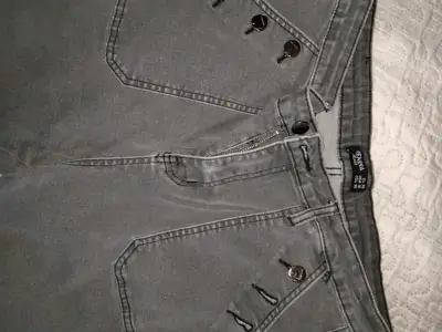 Jeans grises de mujer flare talla 50 - miniatura 1