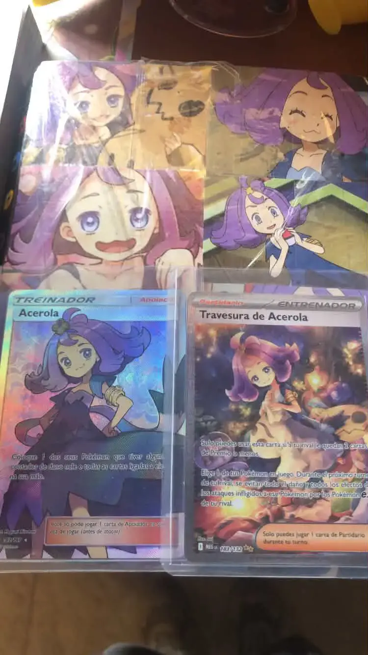 Cartas Pokémon Acerola Holográficas