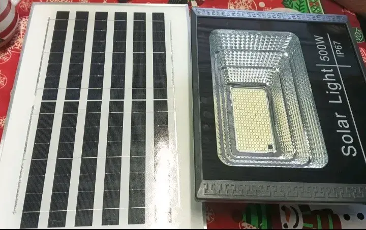 Luz solar LED 500W con panel solar - 2