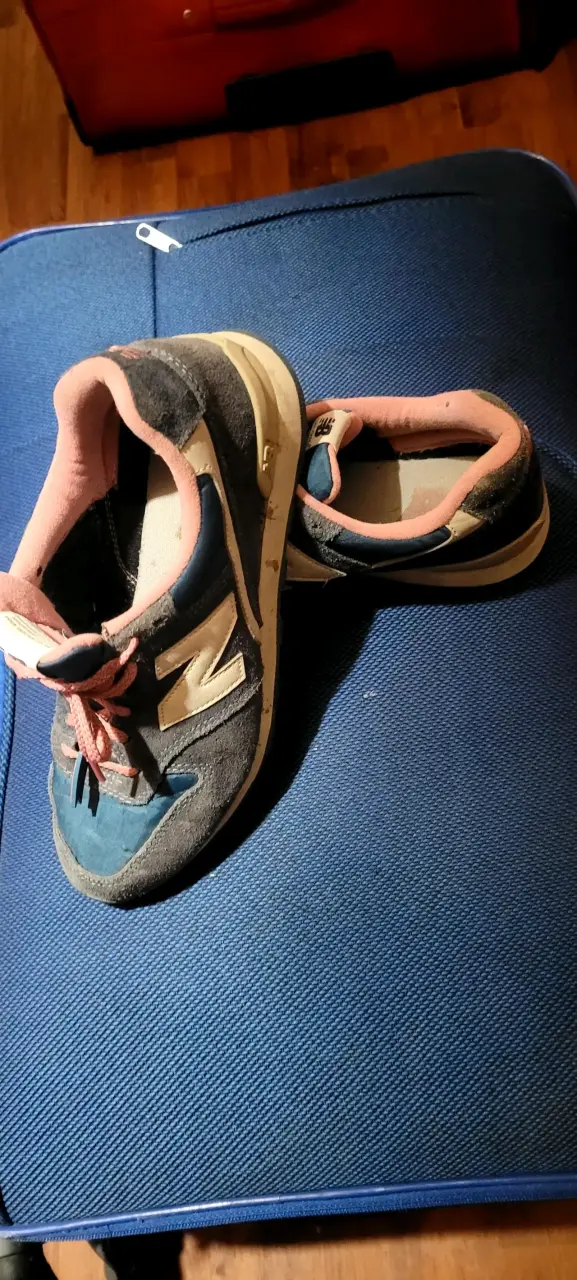 Zapatillas deportivas New Balance azul y rosa - 2
