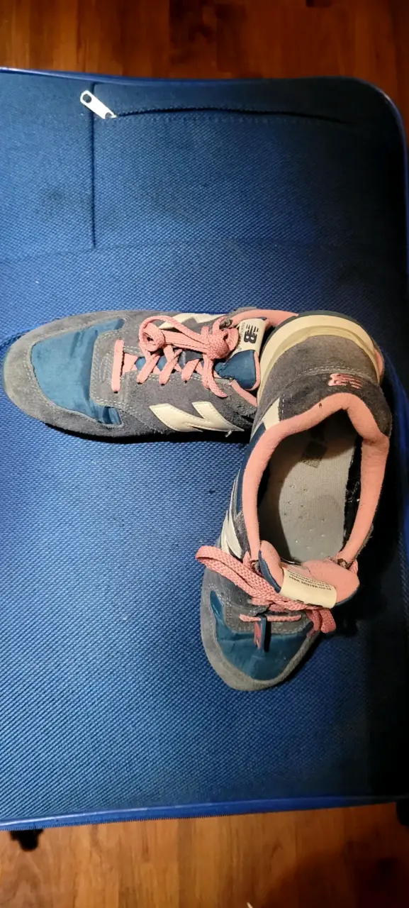 Zapatillas deportivas New Balance azul y rosa - 3