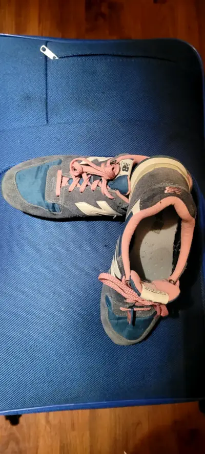 Zapatillas deportivas New Balance azul y rosa - miniatura 3