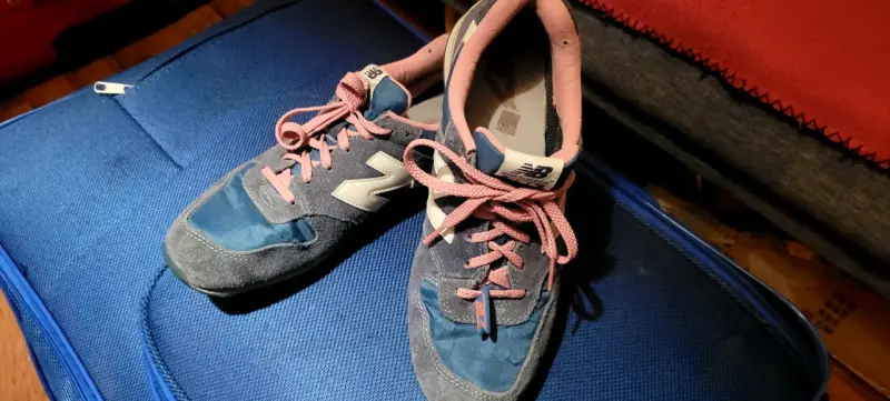 Zapatillas deportivas New Balance azul y rosa - 4