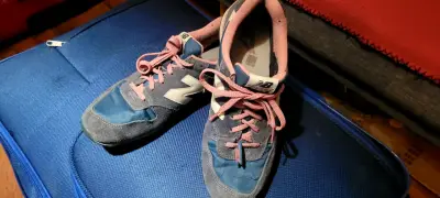 Zapatillas deportivas New Balance azul y rosa - miniatura 4