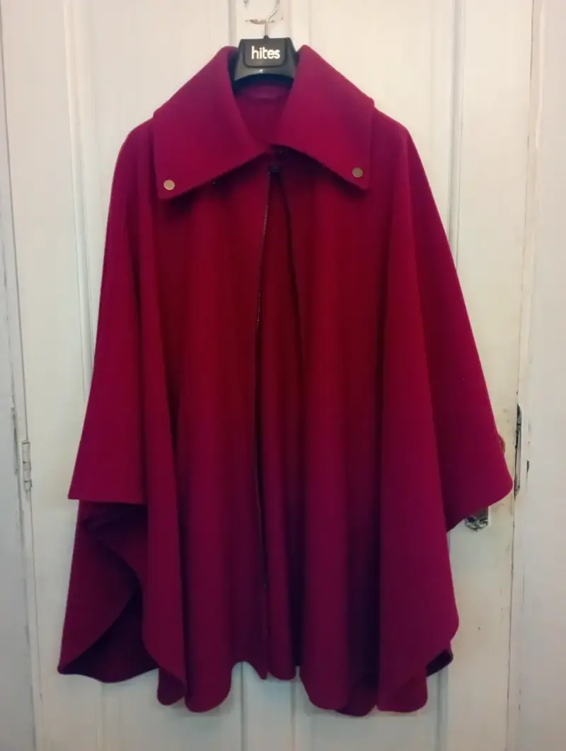 Capa de lana y cachemira roja Damo Donna - 1