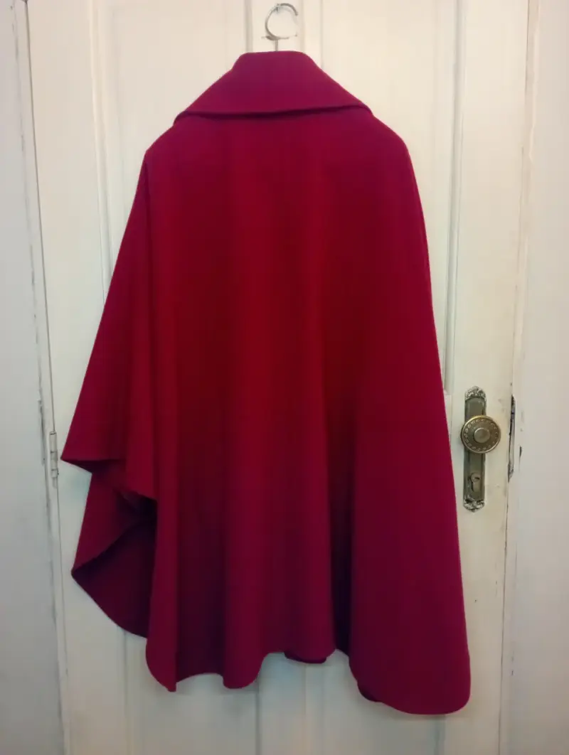 Capa de lana y cachemira roja Damo Donna - 2