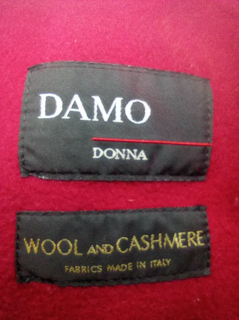 Capa de lana y cachemira roja Damo Donna - 3