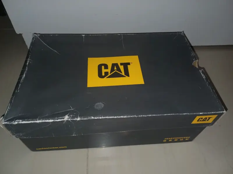 Zapatillas de cuero marrón CAT para hombre - 4