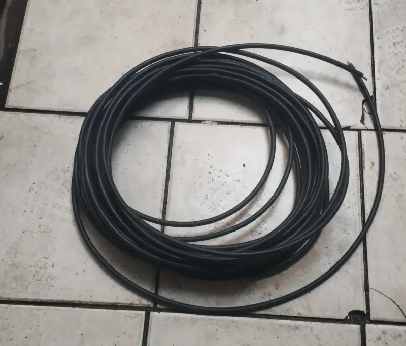 Cable 3 x 2.5 mm negro para instalación