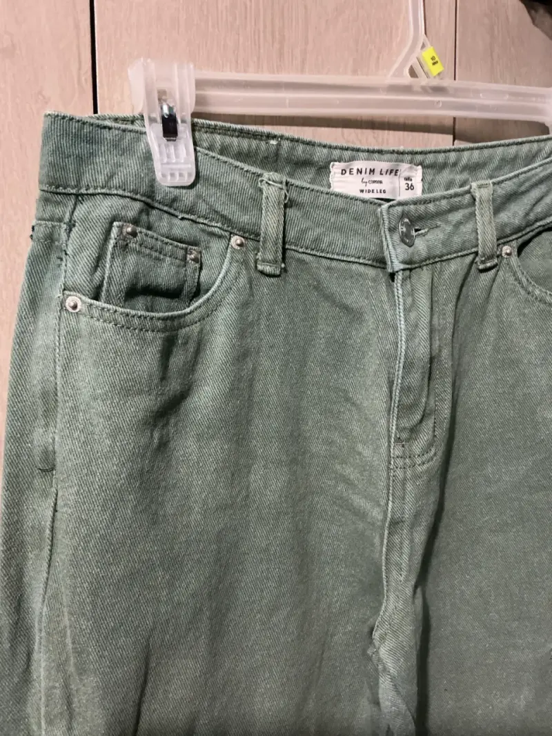 Pantalones cargo verde Denimlife talla 36 - 3