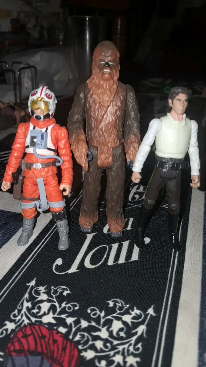 Figuras de acción Star Wars Chewbacca y pilotos - 1