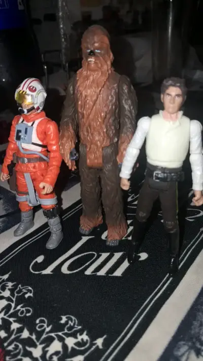 Figuras de acción Star Wars Chewbacca y pilotos - miniatura 2